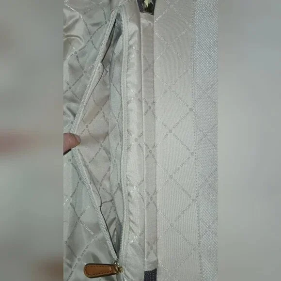 Michael Kors Logo Rolling Travel Trolley Suitcase Carry On Bag - Brown​​ - Picture 8 of 15